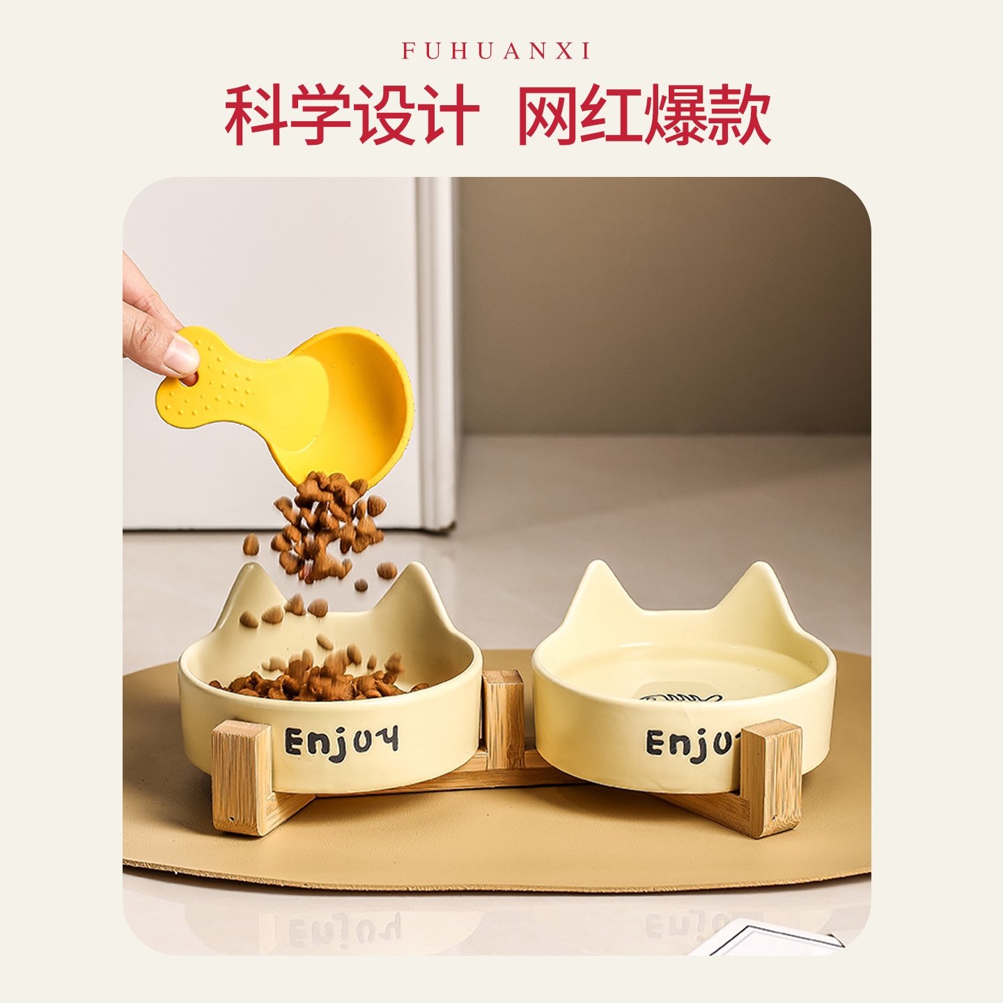 猫碗黑色陶瓷狗碗黑碗猫咪食盆狗盆狗狗喝水猫粮碗宠物水碗防打翻