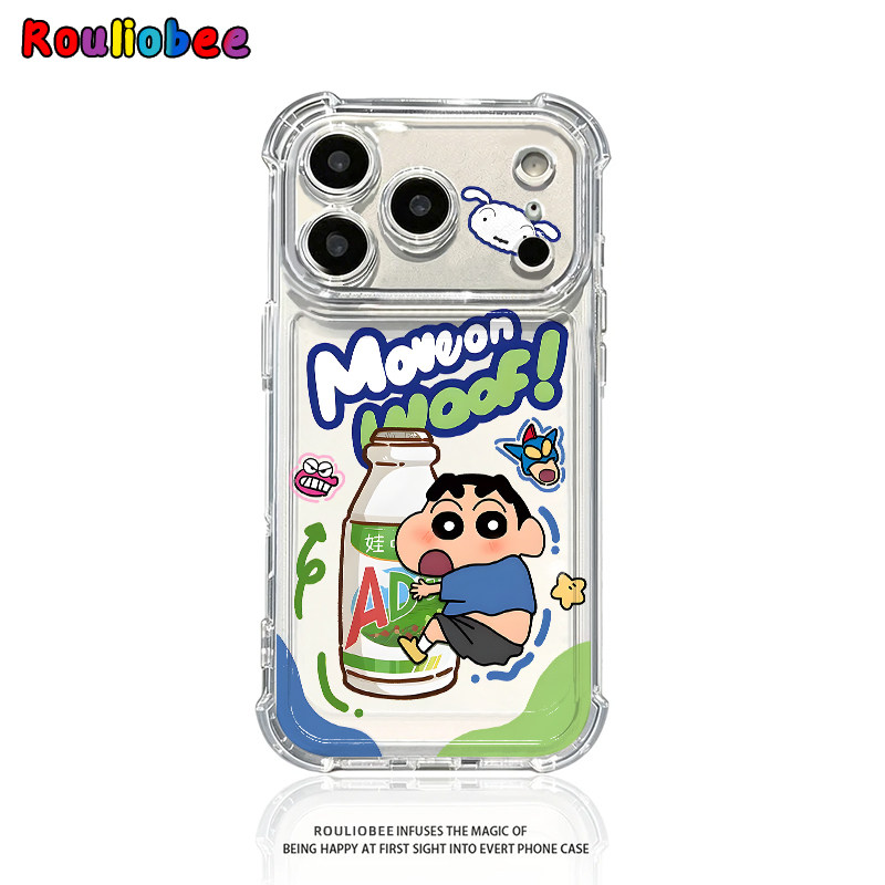 小新AD奶适用苹果17/16promax手机壳华为mate80pro透明Pura90荣耀600卡通OPPOReno15保护套VIVOX300软小米17
