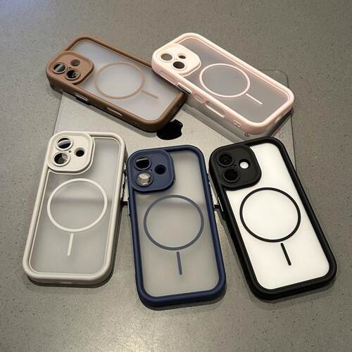 天使眼磁吸壳适用苹果17/16promax手机壳iPhone13新款14肤感磨砂透气散热15pro磁吸12超薄11防摔16plus保护套