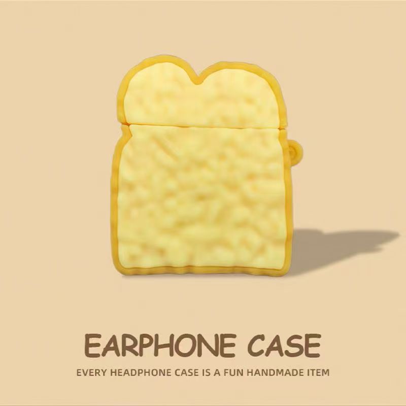 创意吐司面包适用airpodspro2保护套airpods4保护壳3三代aipods苹果蓝牙耳机套盒ipod软壳airpod硅胶Pro2二代