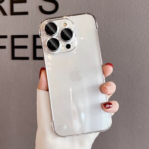 透明不发黄无边框适用苹果14promax手机壳新款iPhone13超薄防摔15promax全包镜头14pro高级感男女12简约套11