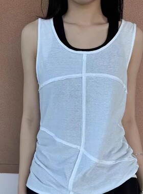 MACQNF22357MQ百搭圆领简约时尚宽松气质背心2025无袖打底衫