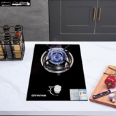 JZT D1燃气灶天然气4.2KW火力家用台嵌两用单灶具 家电 奇田