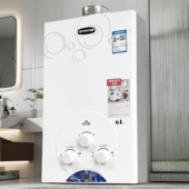 浴室门店同款 奇田JSG12 燃气热水器天然气6升铜水箱装 03平衡式