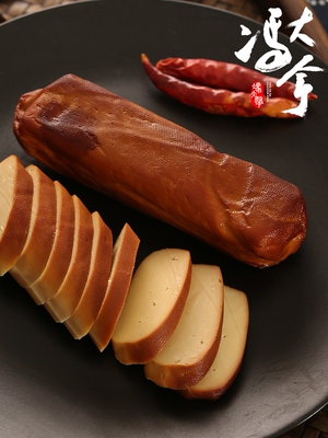 [东北熏素鸡卷豆制品素食豆干香干素鸡素肉零食锦州干豆腐熟食包邮]