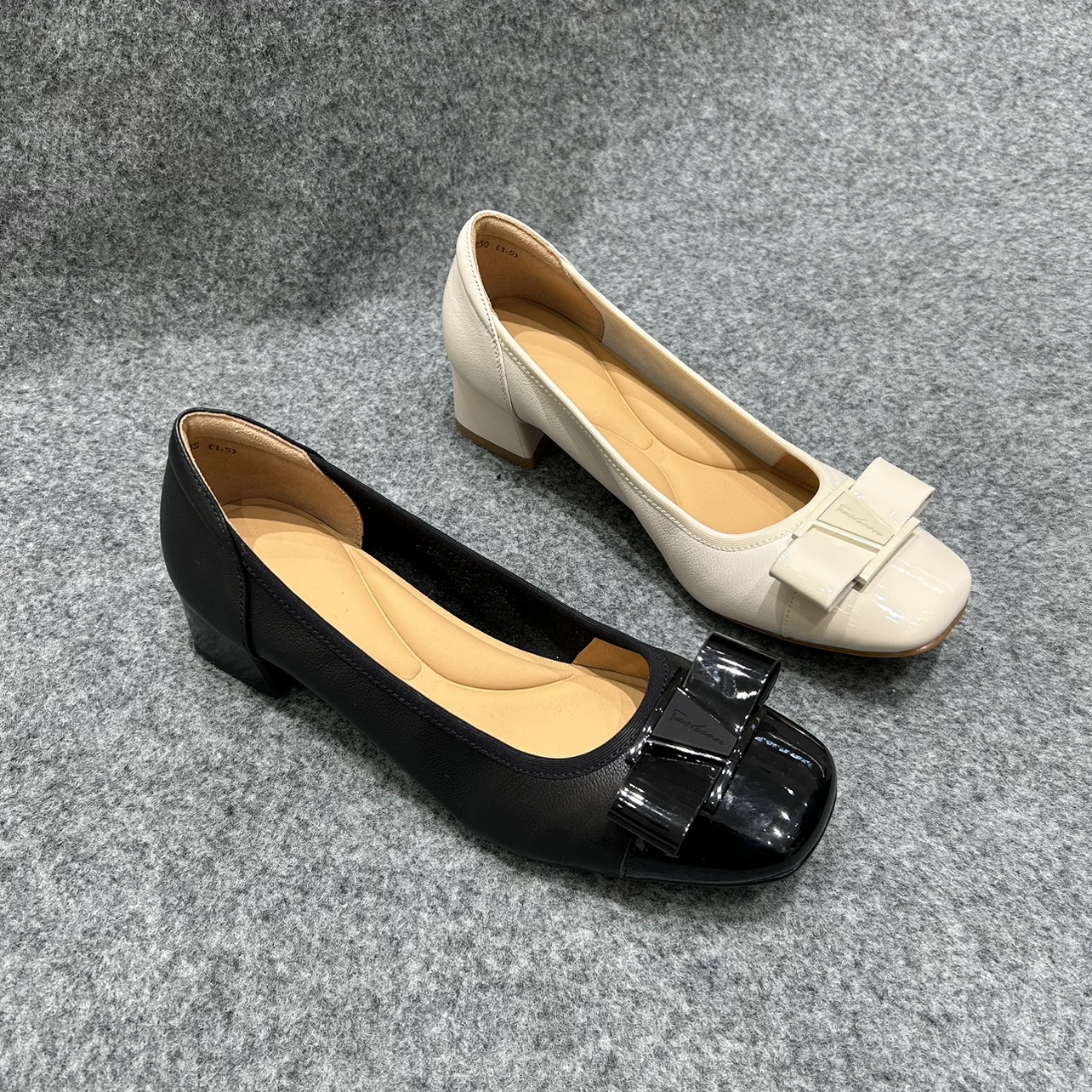 欧洲站2025春真皮单鞋女粗跟浅口鞋高级感中跟四季鞋舒适通勤女鞋
