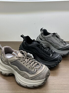 欧洲站厚底真皮拼布老爹鞋女2026秋季新款百搭休闲增高运动鞋单鞋