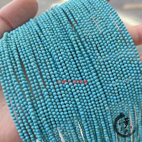 Натуральная бирюзовая природная руда, украшение-шарик, бирюзовый браслет из бисера, ожерелье, аксессуар, аксессуары, 2-16мм, DIY