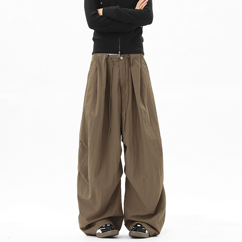 「设计师品牌」弯刀裤长裤夏秋衔接休闲裤