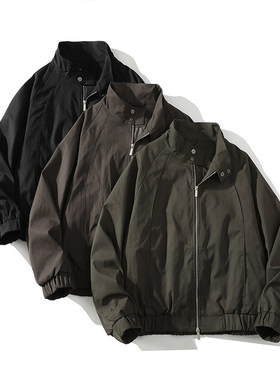 「设计师品牌」 春季新款 阔版休闲纯色夹克