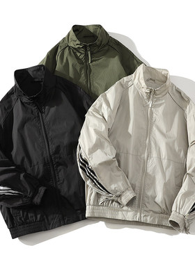 「设计师品牌」 春季上新立领拉链设计感夹克休闲外套男