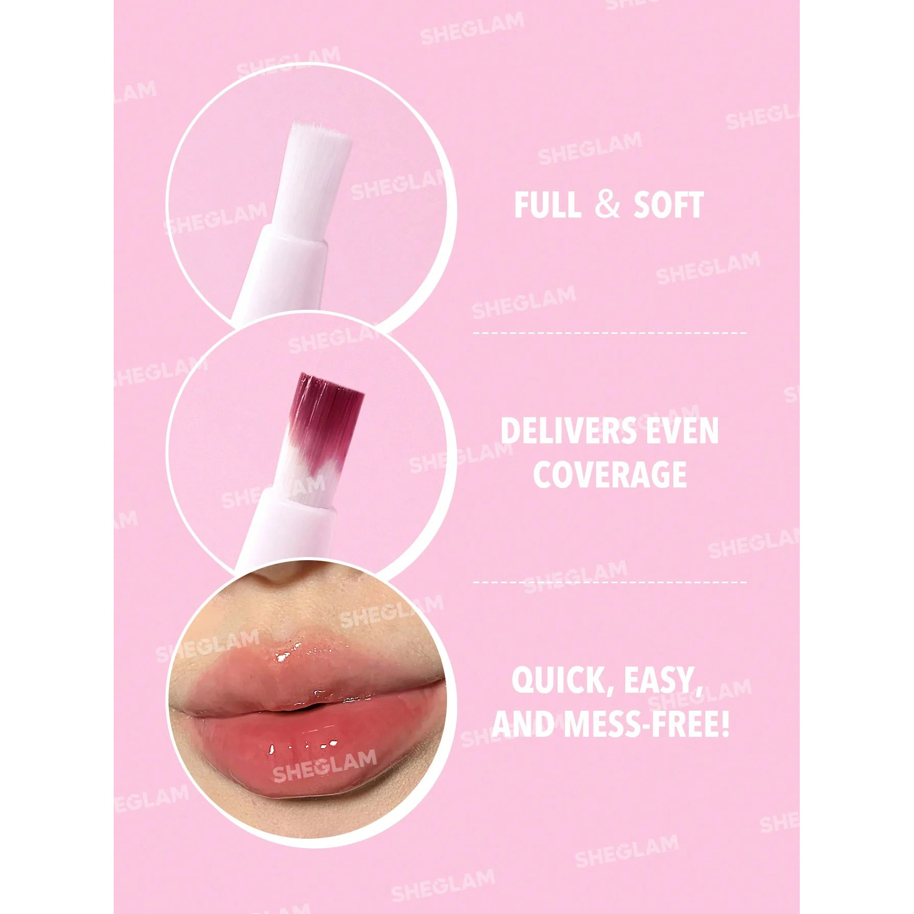 Sheglam Glow Addict Lip Glaze 2 Shades Peach Juice - Taobao product photo 3