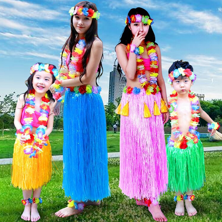草裙六一儿童节夏威夷成人男女