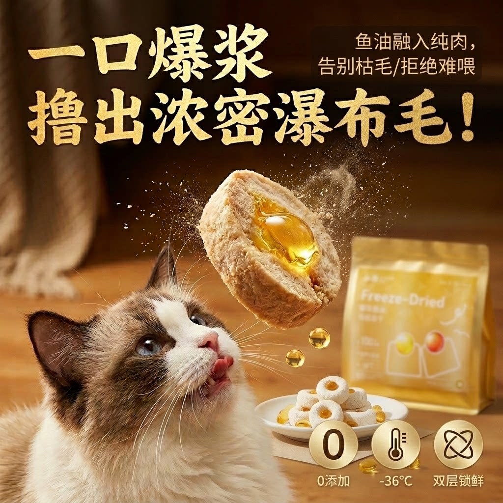 猫咪爆珠甄珠鱼油猫用凤