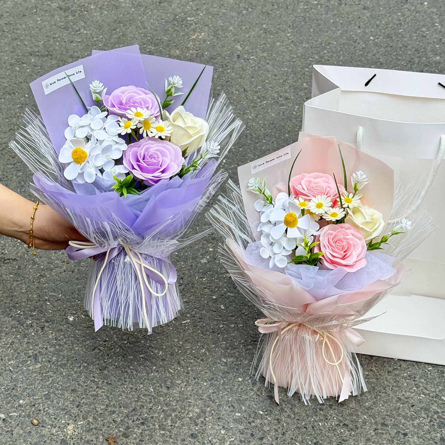 情人节成品高级仿真永生香皂花玫瑰花束表白送女友闺蜜礼物仪式感