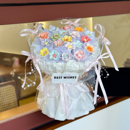 景德镇手工高温陶瓷花束