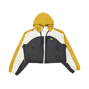 女子休闲舒适夹克外套连帽拼色外套WJ6111C2 NB新款 New Balance