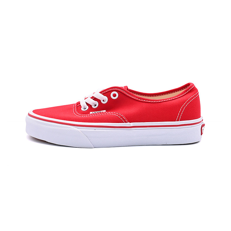 VANS范斯Authentic正红色经典个性帆布鞋潮流时尚板鞋VN000EE3RED