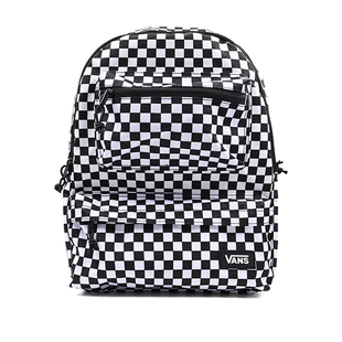 VANS范斯春季新款男女黑白棋盘格双肩包日常休闲背包VN000GP1DWW