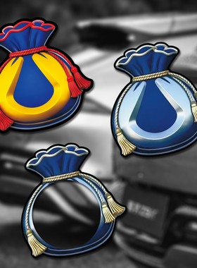 车标贴纸腾势汽车蜜雪冰城雪人LOGO 钱袋子Z9GTN9 N8L N7专用车贴