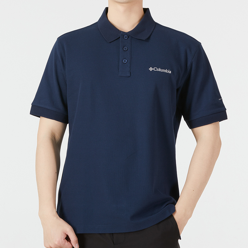 哥伦比亚户外宽松运动短袖男2023夏季新款圆领休闲POLO衫AE3119
