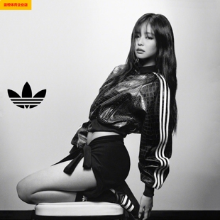 阿迪达斯Jennie同款三叶草外套女装2026新款运动服户外休闲KE5035