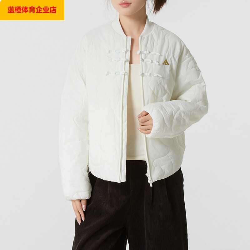阿迪达斯薄款棉服女装冬季新款保暖运动服休闲棉衣夹克外套KH2664