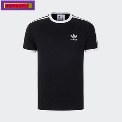 阿迪达斯三叶草运动服短袖T恤男2025年春季休闲上衣半袖KB2459