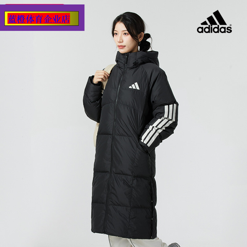 阿迪达斯保暖羽绒服男冬季新款休闲大码女装夹克运动服羽绒JG3840