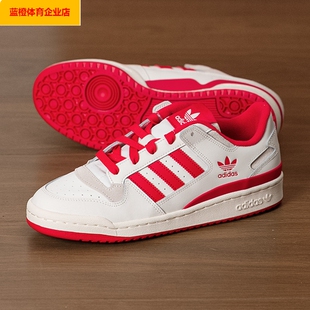 阿迪达斯三叶草男鞋女鞋春季新款红色拼接板鞋新年款运动鞋JQ1533
