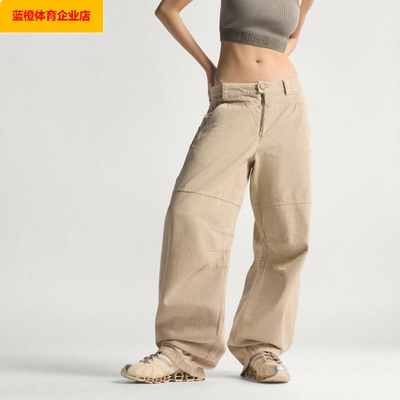 阿迪达斯三叶草女裤2026新款运动裤时尚帆布休闲裤梭织直筒KC8892