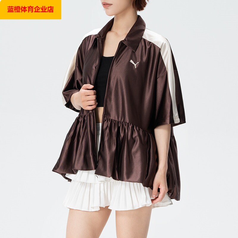 PUMA翻领短袖女装2026夏季新款衬衫T恤休闲运动服636885