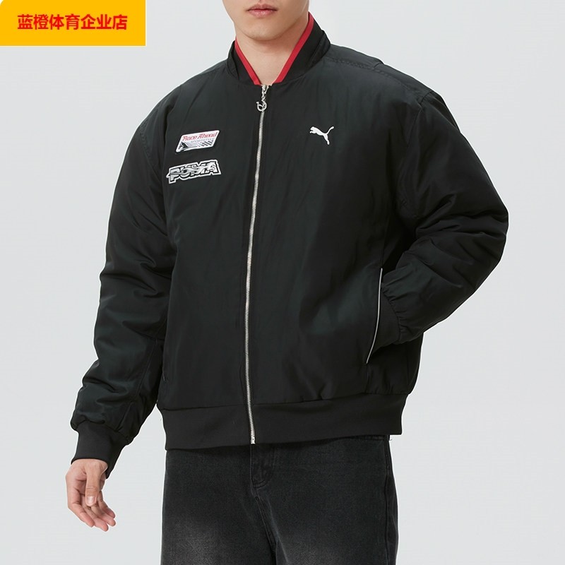 PUMA男装女装2026春季新款运动服赛车风飞行员夹克夹棉外套636028