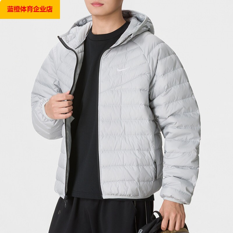 NIKE连帽羽绒服男2026新款