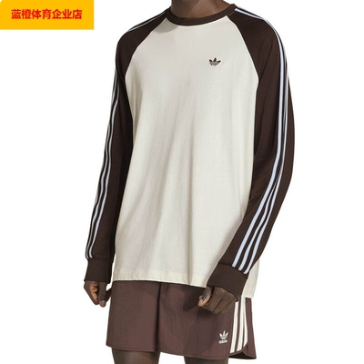 阿迪达斯三叶草 男装BC LS CALI TEE新款运动休闲圆领宽松HZ3829