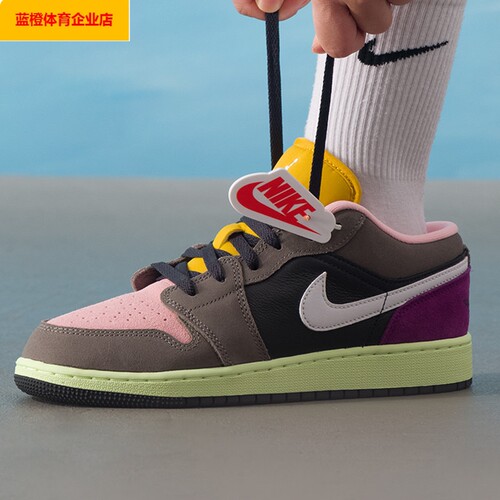 耐克AJ1女鞋运动鞋Air Jordan 1低帮板鞋休闲鞋篮球鞋HQ2021