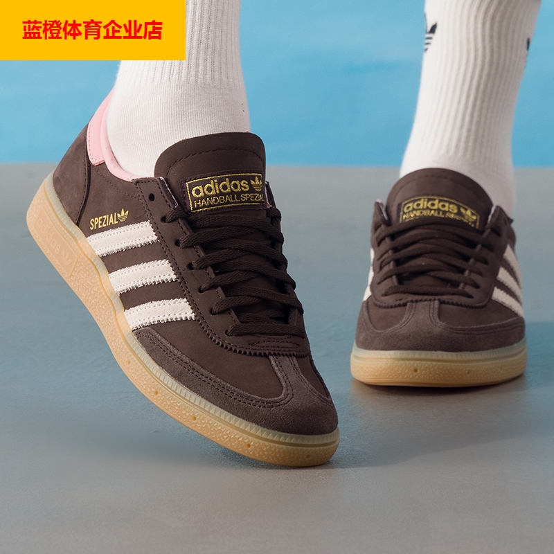 阿迪达斯三叶草女鞋2025新款HANDBALL SPEZIAL运动鞋休闲鞋JR0852