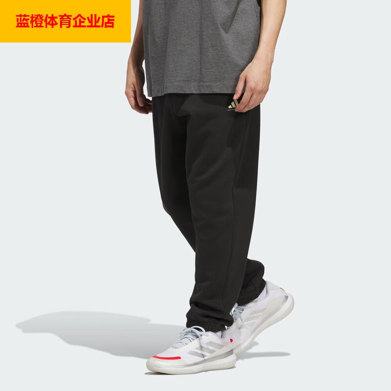 阿迪达斯针织长裤男裤女裤2025新款休闲裤加绒运动裤卫裤JX5595