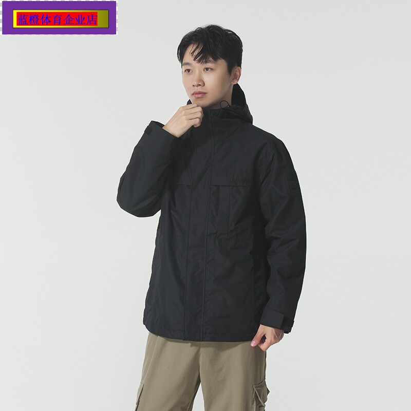 Timberland户外夹克男装防水防风保暖抓绒三合一外套A6NG5001