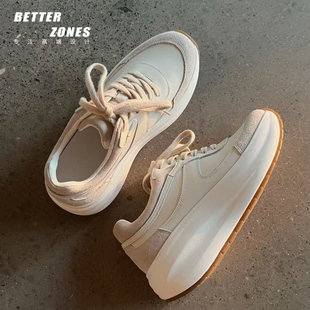 女小白鞋 手工拼色厚底运动休闲鞋 增高7cm 增高神器 Better