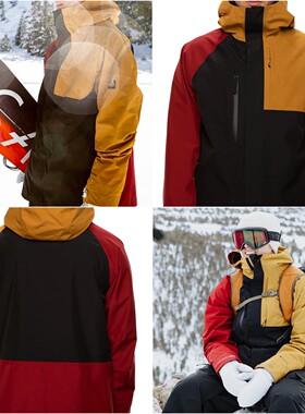 686男款单板双板滑雪服上衣