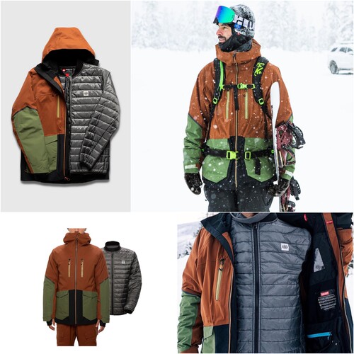 686单板双板滑雪服防寒服两件套