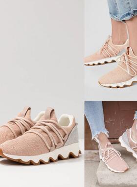 现货 Sorel冰熊 Kinetic Lace 春夏女超轻厚底网眼户外运动休闲鞋