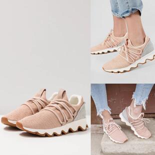 现货 Sorel冰熊 Kinetic Lace 春夏女超轻厚底网眼户外运动休闲鞋
