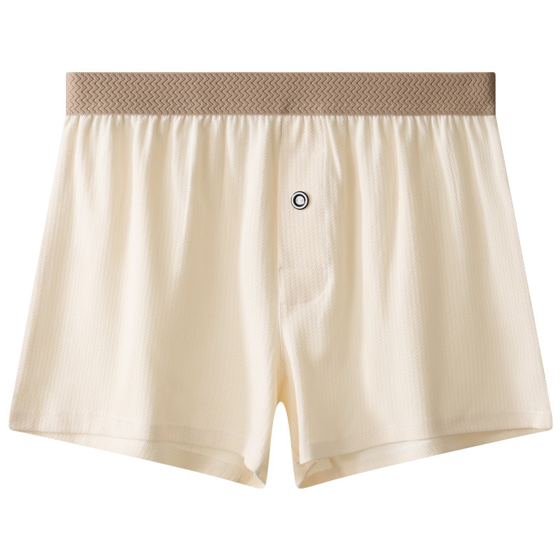 宽松内裤男士纯棉透气阿罗裤男生高档舒适休闲睡裤大码运动四角裤