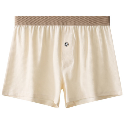 宽松内裤男士纯棉透气阿罗裤男生高档舒适休闲睡裤大码运动四角裤