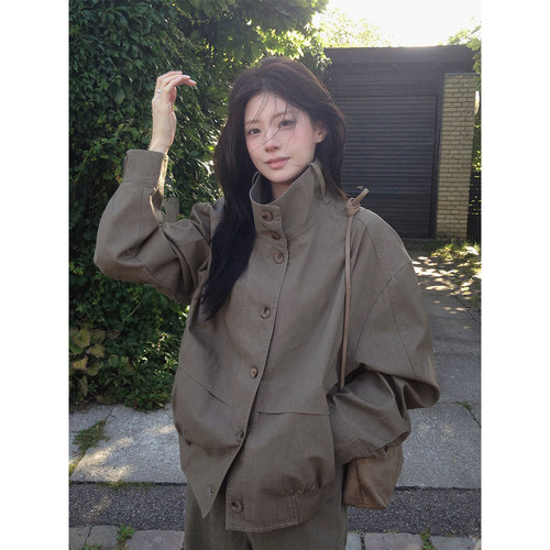 良良家复古高级感风衣外套女