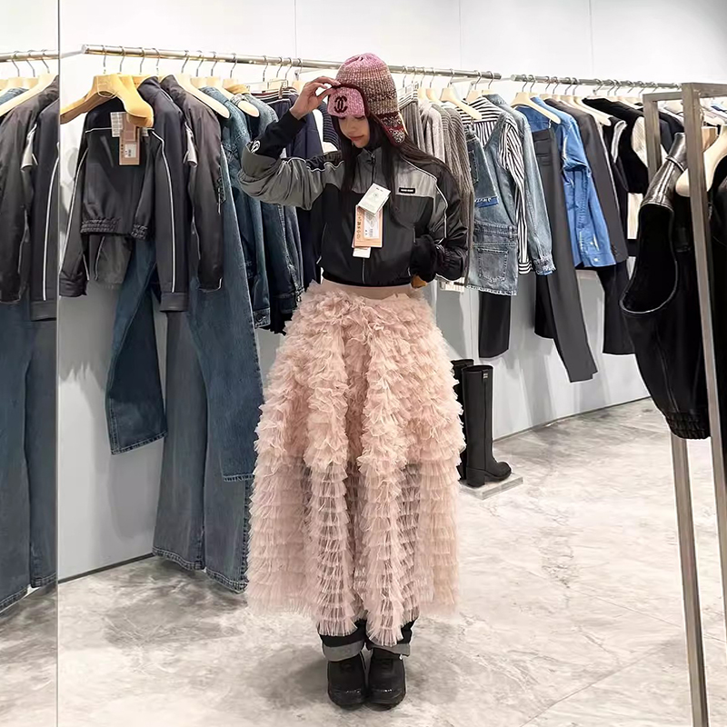 层次感网纱蓬蓬蛋糕裙半身裙女