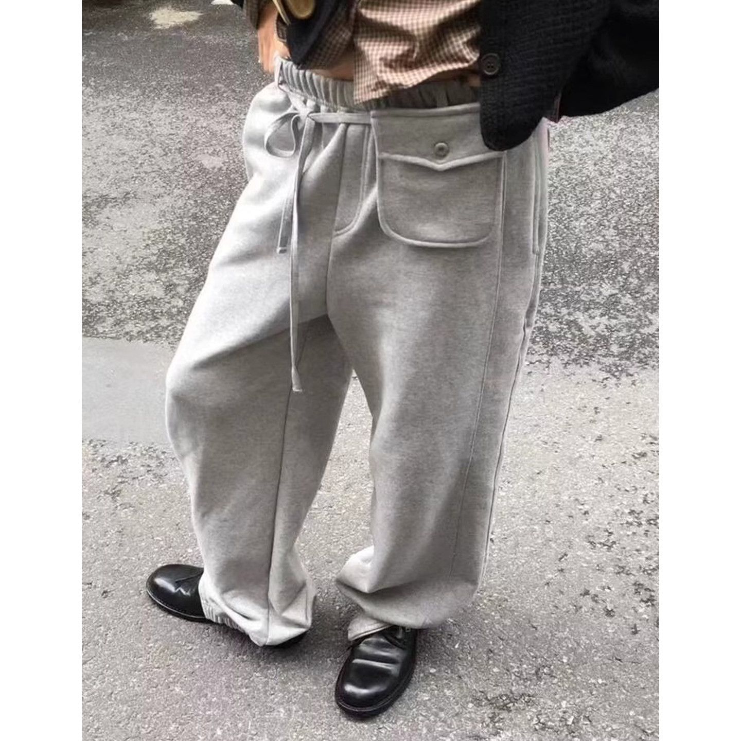 复古重工拉链裤脚设计哈伦裤运动裤女秋冬季加绒百搭休闲裤长裤子,女装/女士精品,休闲裤,淘宝优惠券,粉丝福利购,淘宝优惠卷