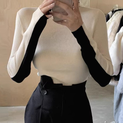 两穿修身显瘦内搭打底针织衫